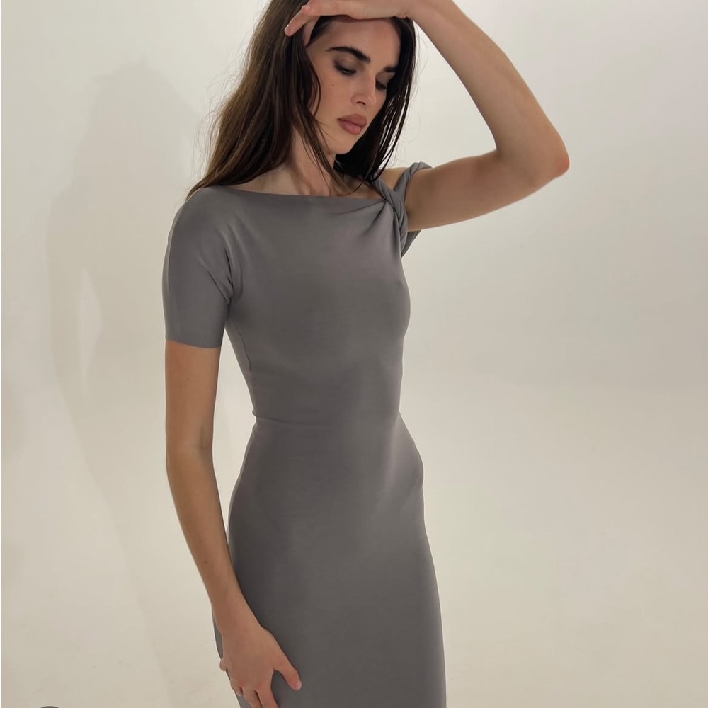 Khy Sueded Stretch Twist Maxi Dress - Picture 3 of 4